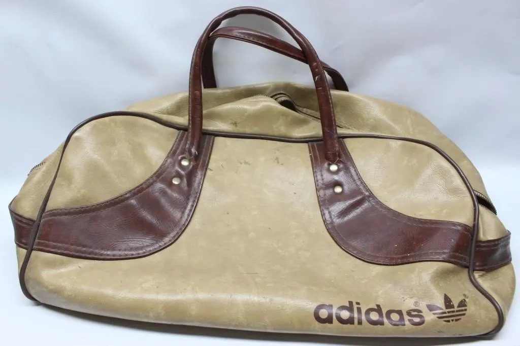 Vintage Adidas Vinyl Duffel Bag