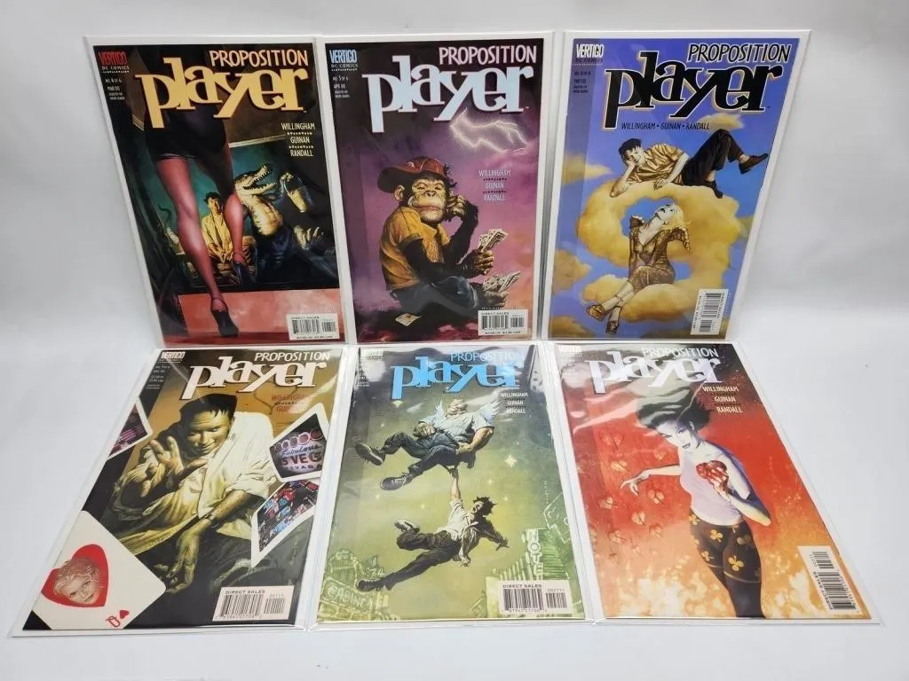 Proposition Player #1-6 comic book set (6 issues)