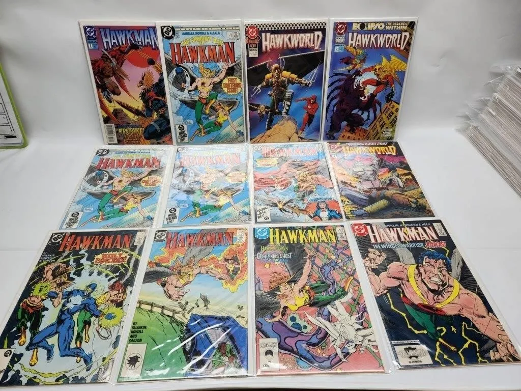 Hawkman & Hawkworld Comic Book Lot (12 Issues)