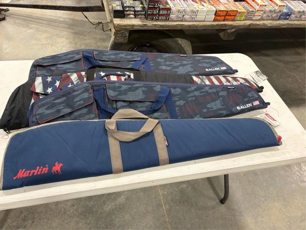 4-soft gun cases; 3-Allen, 1 Marlin