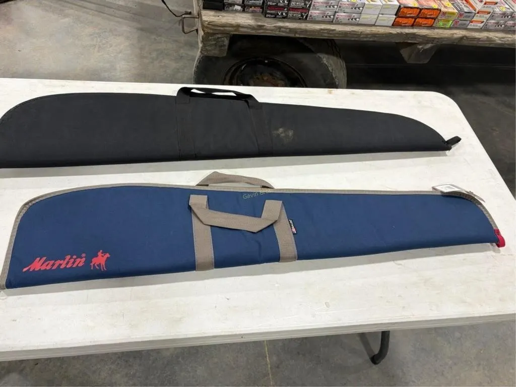2-soft gun cases; 1-Marlin, 1-unmarked