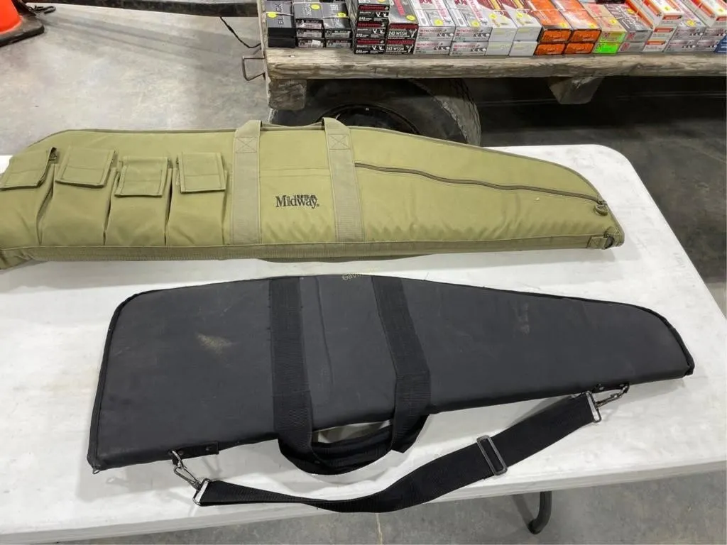 2-soft gun cases; 1-Midway 1-unmarked