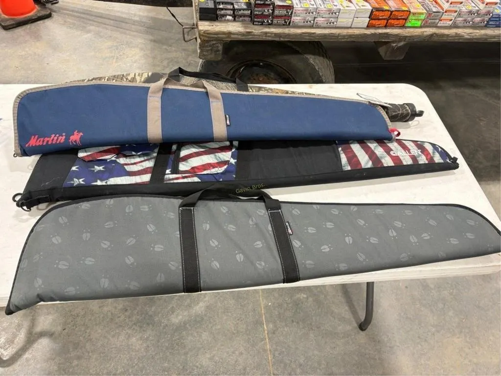 4 soft gun cases; 3-Allen, 1-unmarked