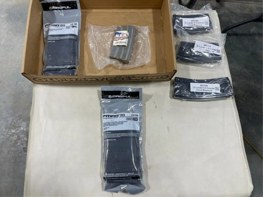 2-7.62X51 Magazines; 3- 6.5 Grendel magazines