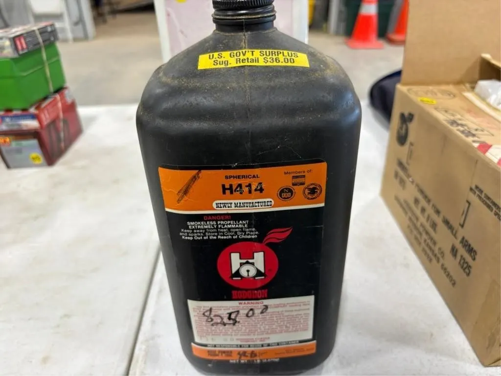 approx 1/4 can Hodgdon H414 powder