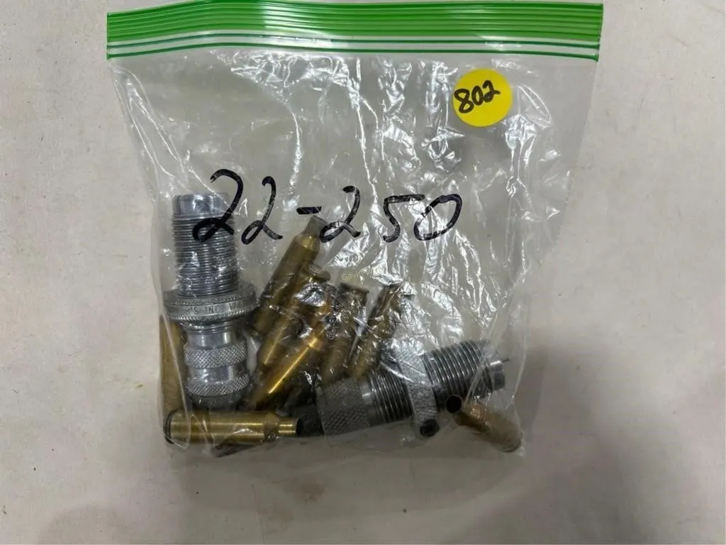 22-250 Die & Sizer; empty cases