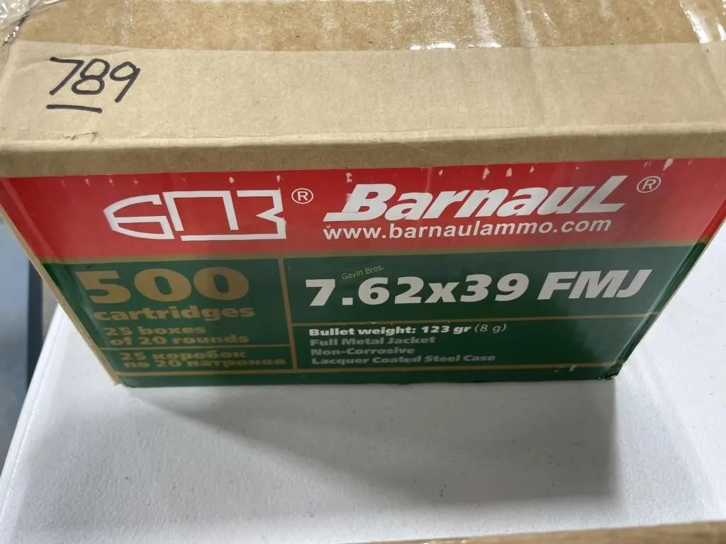 500-Rds Barnaul 7.62X39 HP-123 Grain