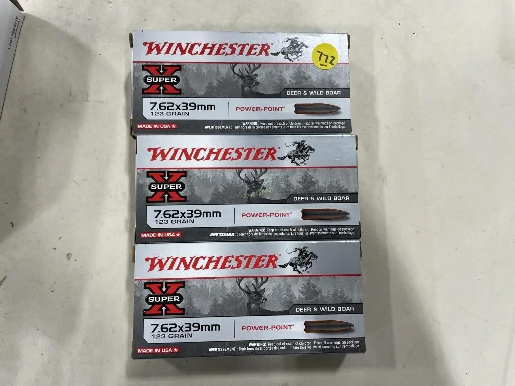 60-RDs Winchester 7.62X 39 mm 123 Grain