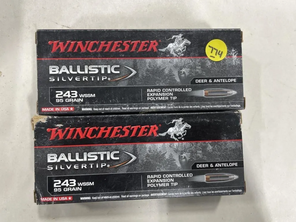 40-Rds Winchester 243 WSSM 95 Grain