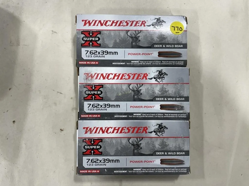 60-Rds Winchester 7.62X39 mm 123 Grain