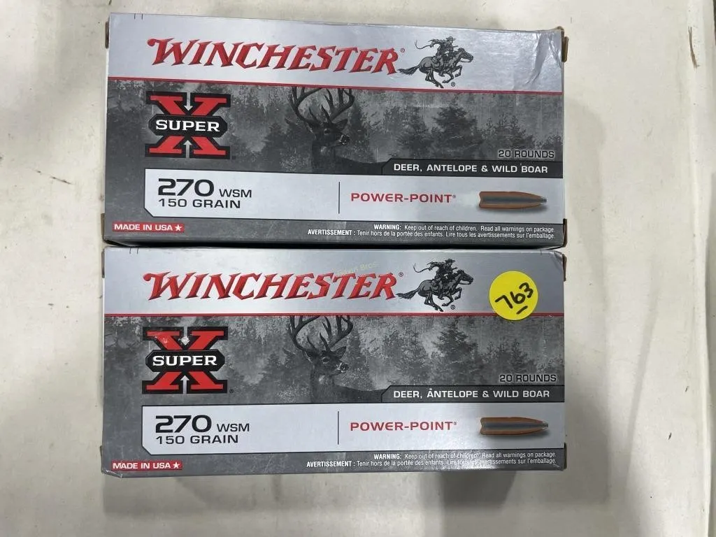 40-Rds Winchester 270 WSM-130 Grain