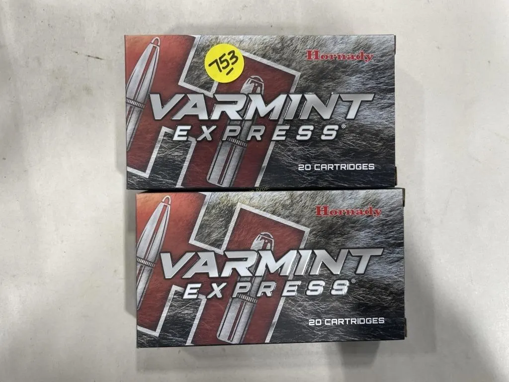 40-Rds Hornady 22-250 REM 50 Grain