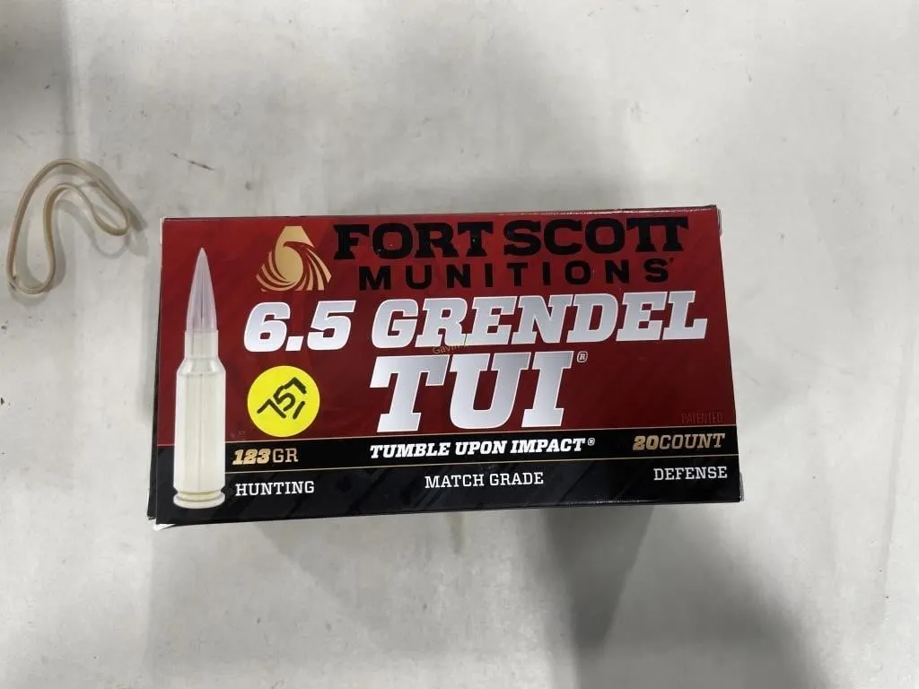 40-Rds Fortscott 6.5 Grendel 123 Grain