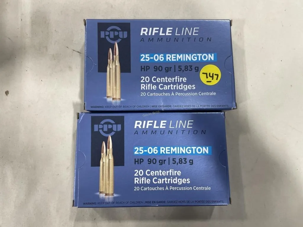 40-Rds Rifleline 25-06 REM 90 Grain