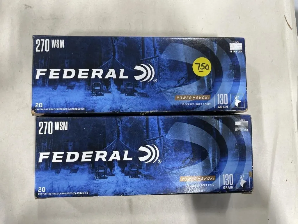 40-Rds Federal 270 WSM - 130 Grain