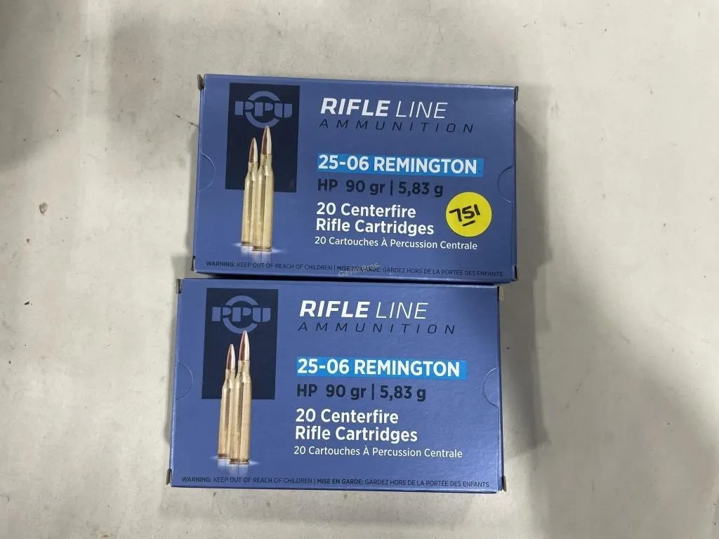 40-Rds Rifleline 25-06 REM 90 Grain