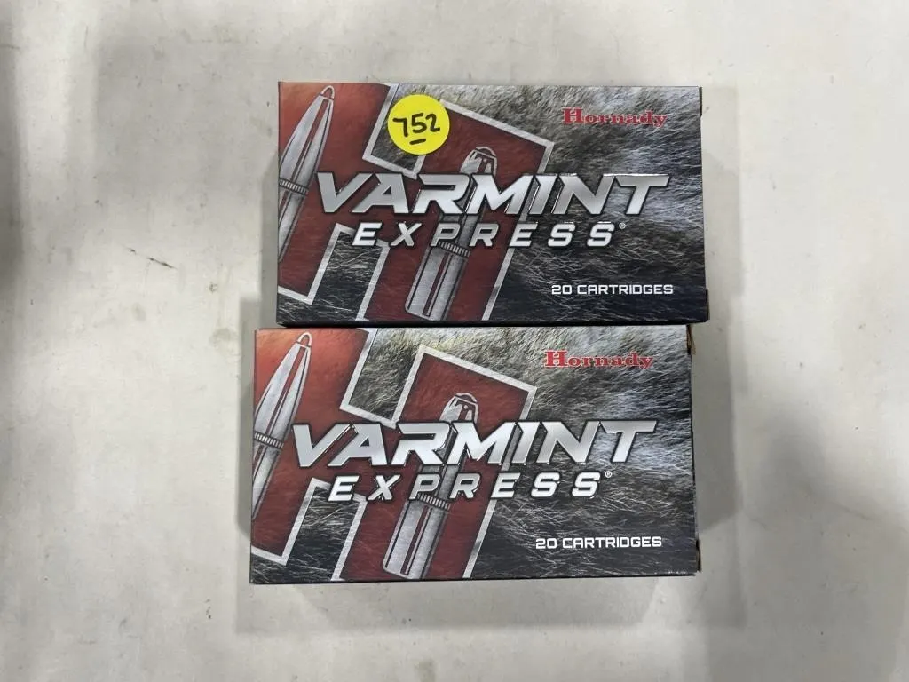 40-Rds Hornady 22-250 REM 50 Grain