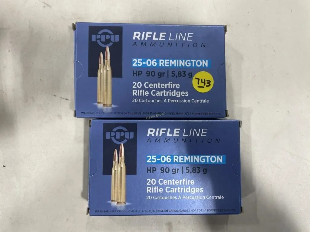 40-Rds Rifleline 25-06 REM 90 Grain