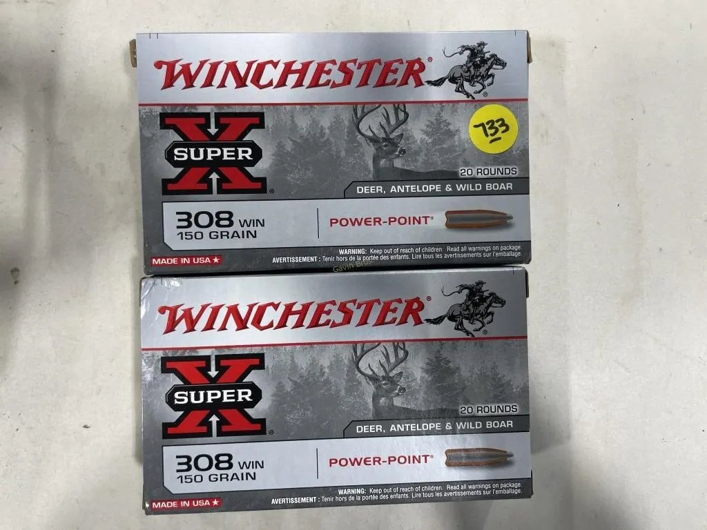 40-Rds Winchester 308 WIN 150 Grain