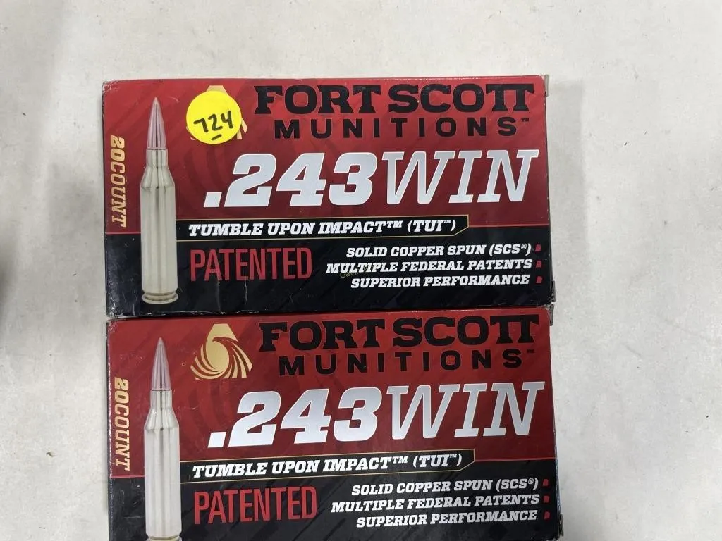 40-Rds Fortscott 243 WIN 58 Grain