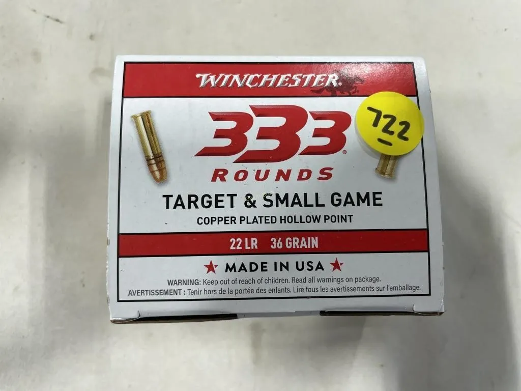 333 Rds Winchester 22 LR 36 Grain