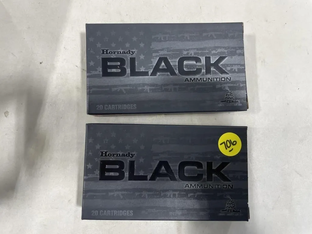 40-Rds Hornady Black 6.5 Grendel 123 Grain