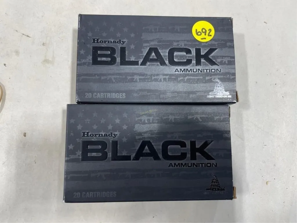40-Rds Hornady Black 6.5 Grendel 123 Grain