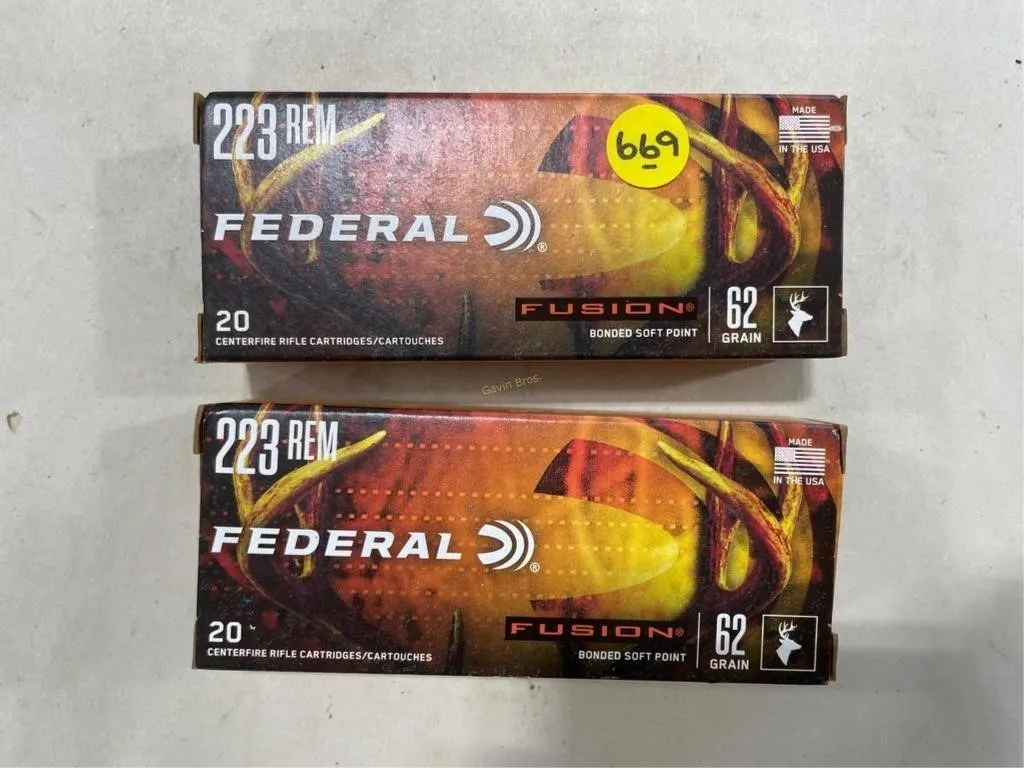 40-Rds Federal 223 REM 62 Grain