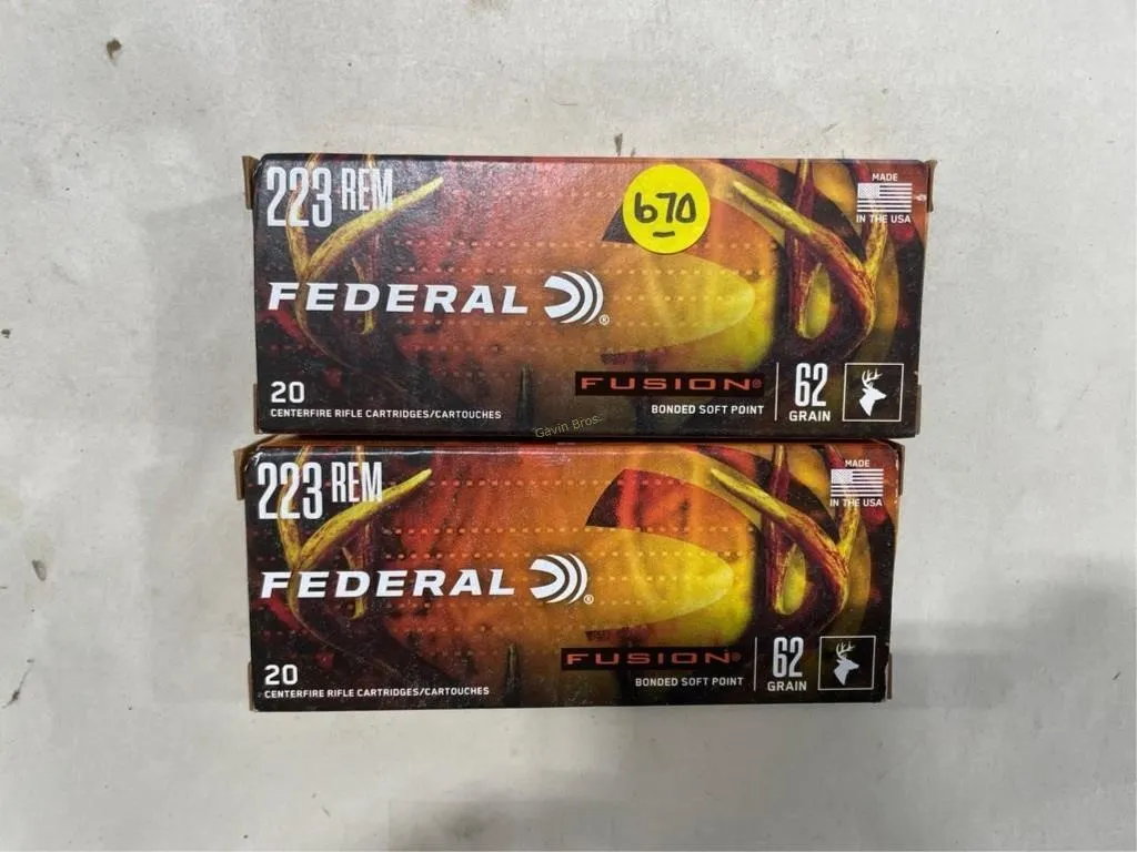 40-Rds Federal 223 REM 62 Grain