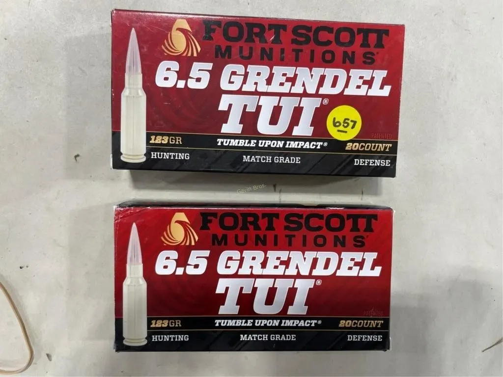 40-Rds Fortscot 6.5 Grendel 123 Grain