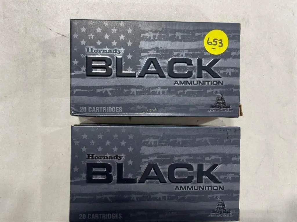 40-Rds Hornady Black 6.5 Grendel 123 Grain