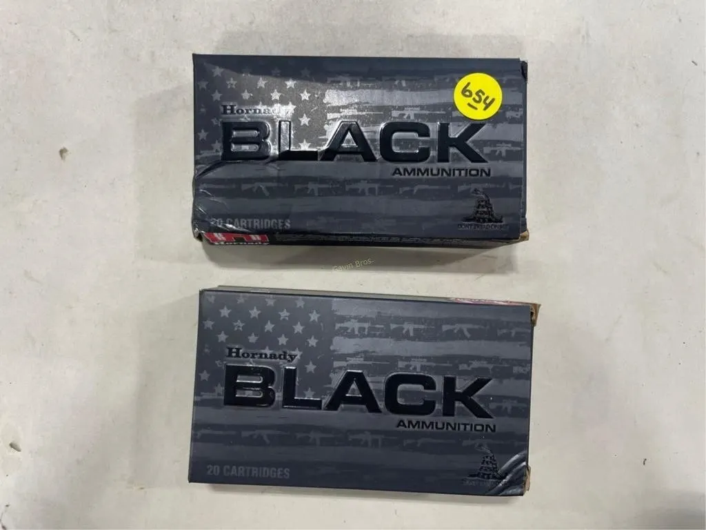 40-Rds Hornady Black 6.5 Grendel 123 Grain