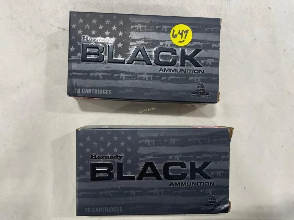 40-Rds Hornady Black 6.5 Grendel 123 Grain