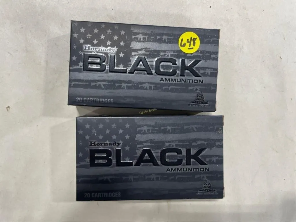 40-Rds Hornady Black 6.5 Grendel 123 Grain