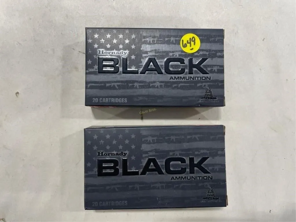 40-Rds Hornady Black 6.5 Grendel 123 Grain
