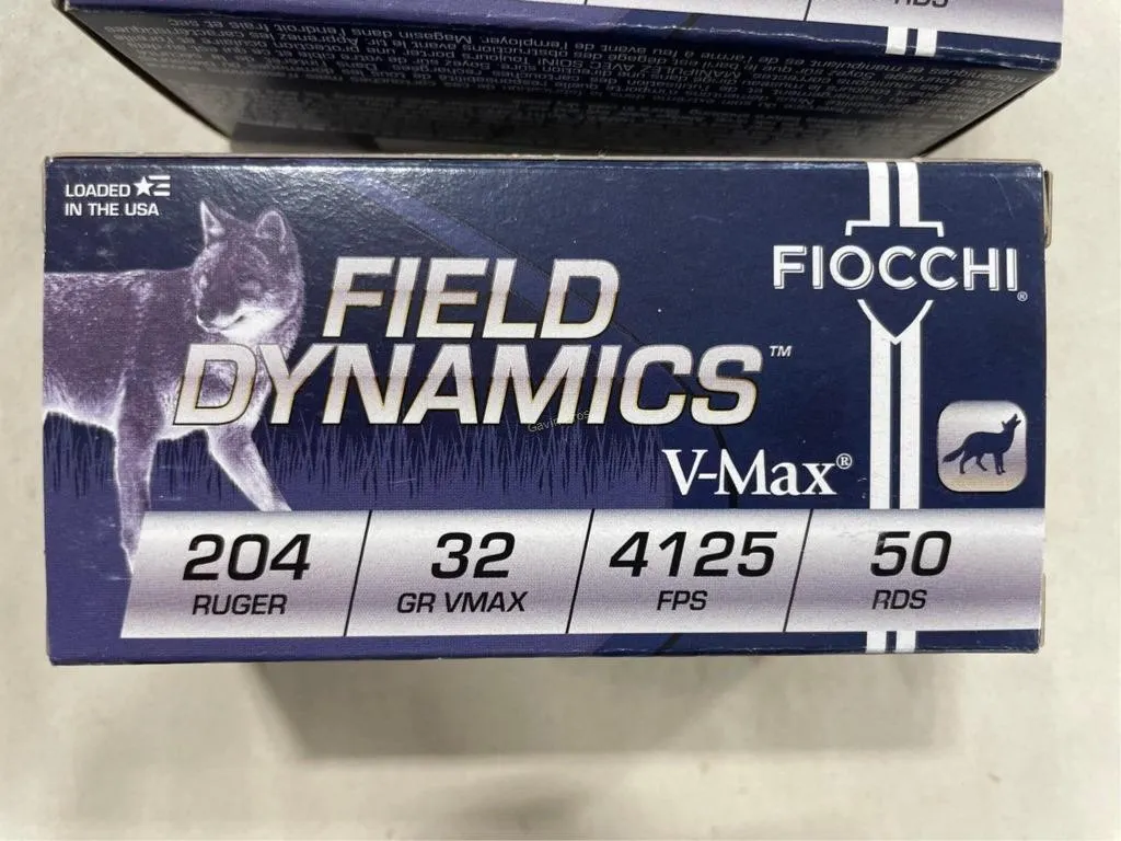 200 Rds Fiocchi 204 RUGER 32 Grain