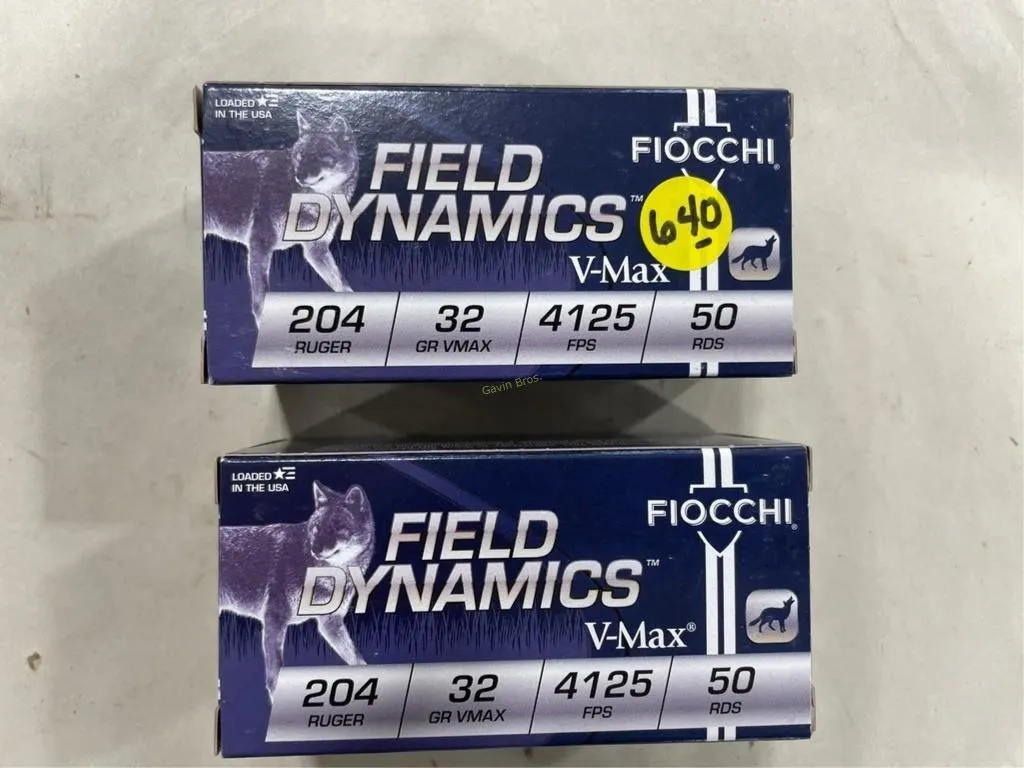 100 Rds Fiocchi 204 RUGER 32 Grain
