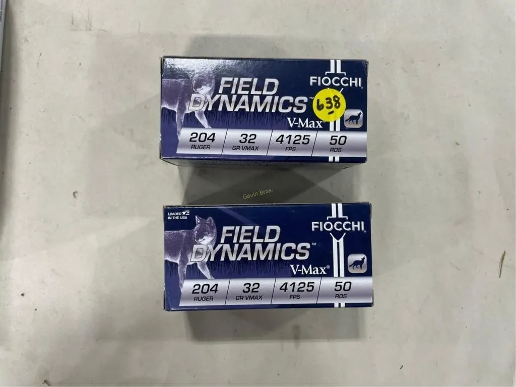 100 Rds Fiocchi 204 RUGER 32 Grain
