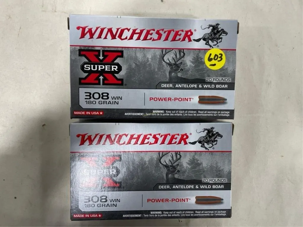 40-Rds Winchester 308 WINN 180 Grain