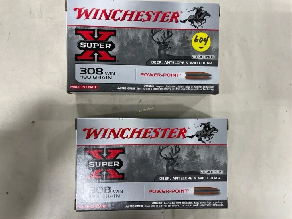 40-Rds Winchester 308 WIN 180 Grain