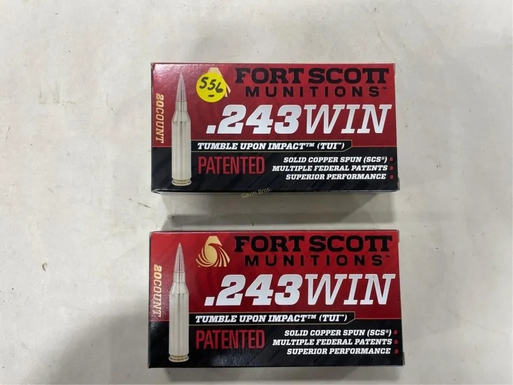 40-Rds Fortscott 243 WIN 70 Grain