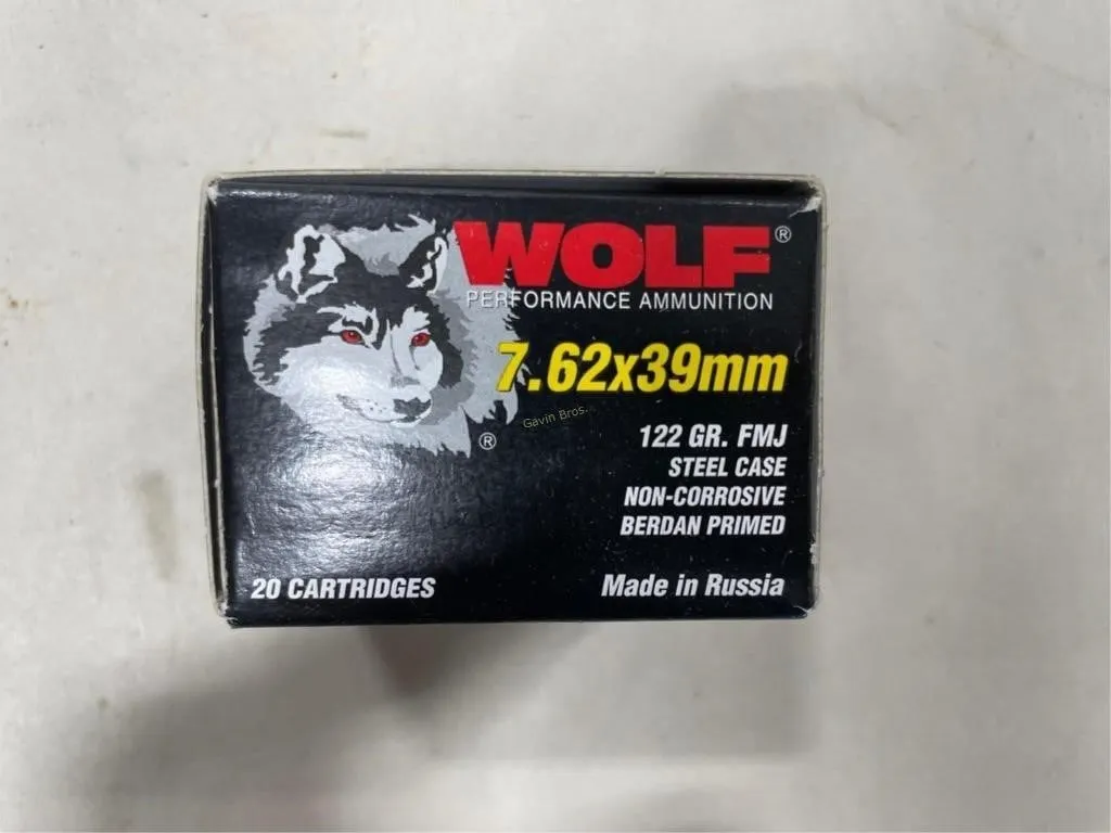 980 -Rds Wolf 7.62X39mm 122 Grain