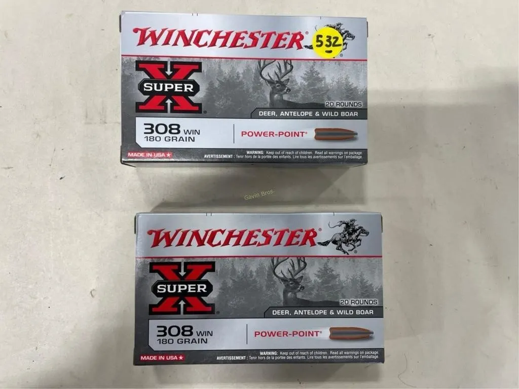40-Rds Winchester 308 WIN 180 Grain
