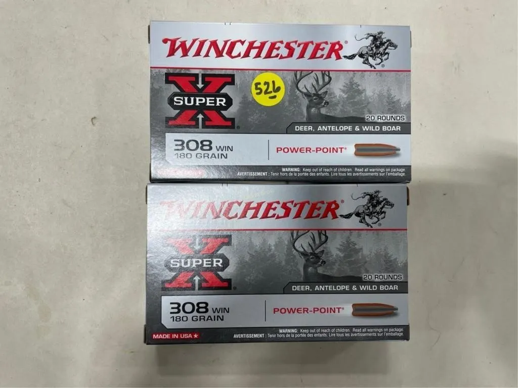 40-Rds Winchester 308 WIN 180 Grain