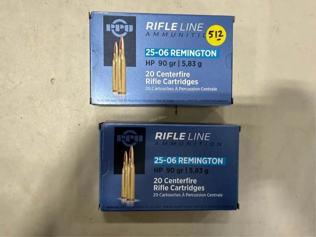 40-Rds Rifleline 25-06 REM 90 Grain