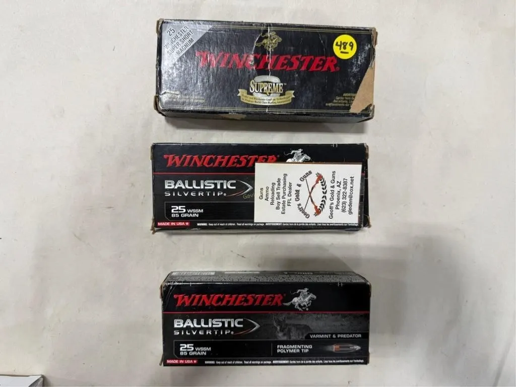 60-Rds Winchester 25WSSM 85 Grain