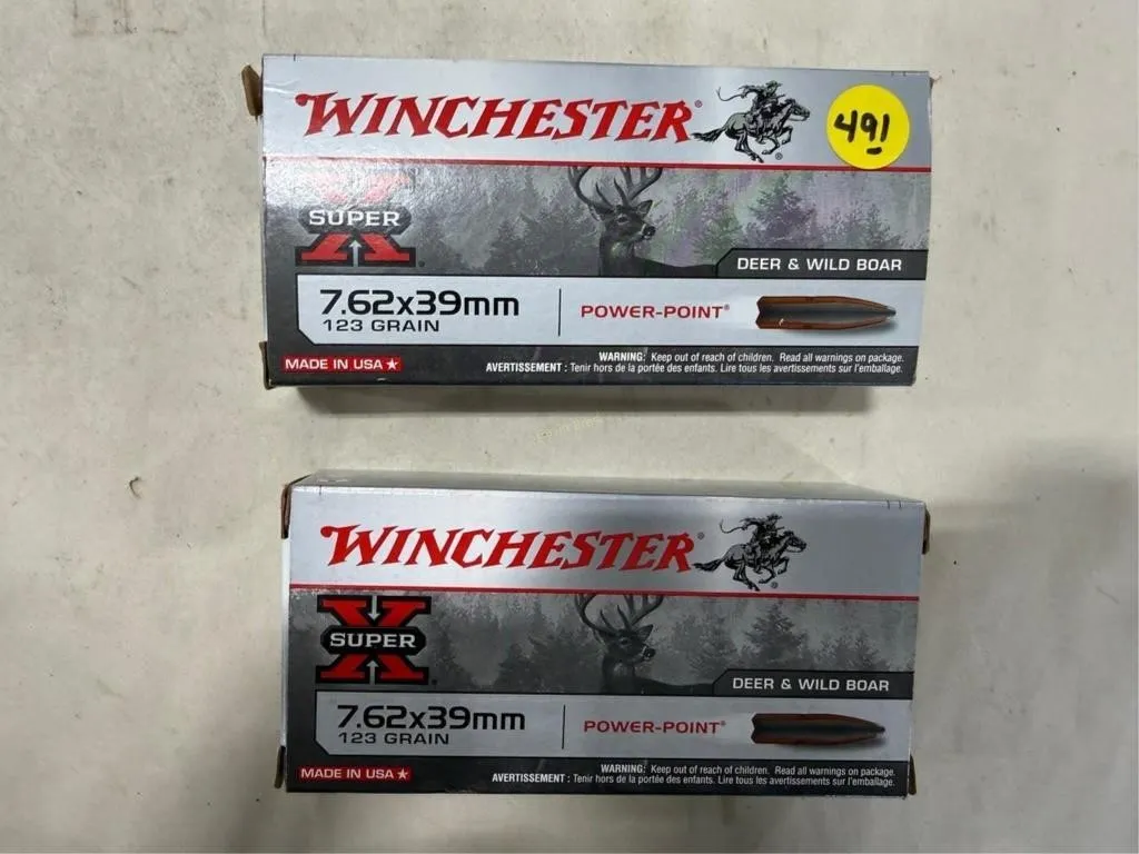 40-Rds Winchester 7.62X39mm 123 Grain