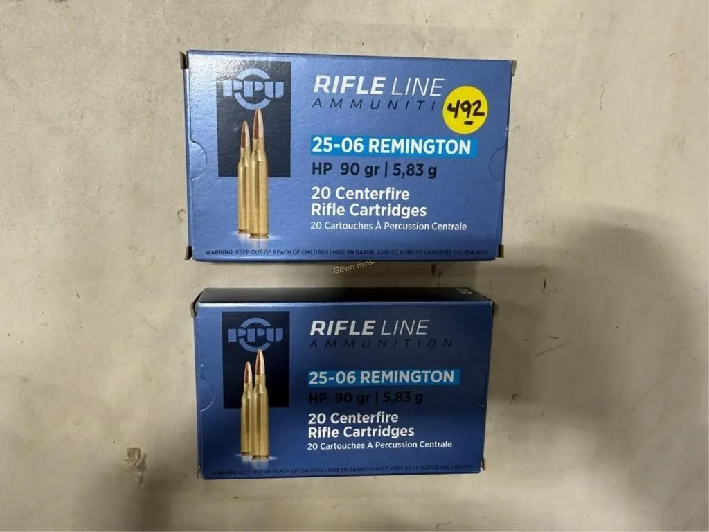 40-Rds Rifleline 25-06 REM 90 Grain