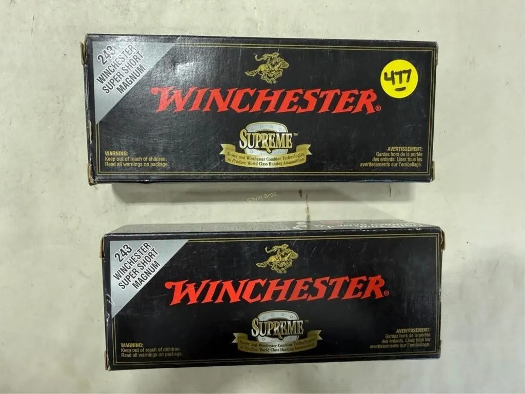 40-Rds Winchester 243 WSSM 95 Grain