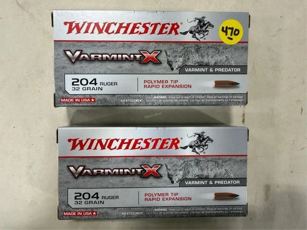 40-Rds Winchester 204 RUGER 32 Grain